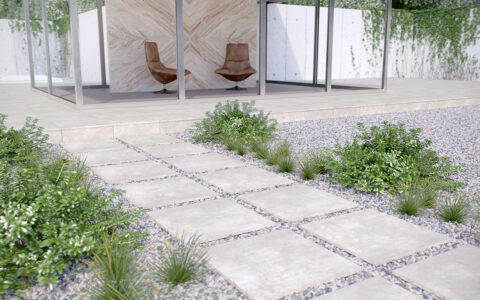 Porcelain Stepping Stones & Porcelain Pavers