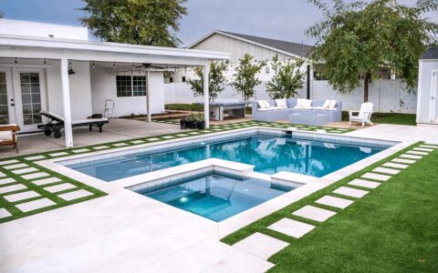 Porcelain Pavers & Coping and Artificial Turf